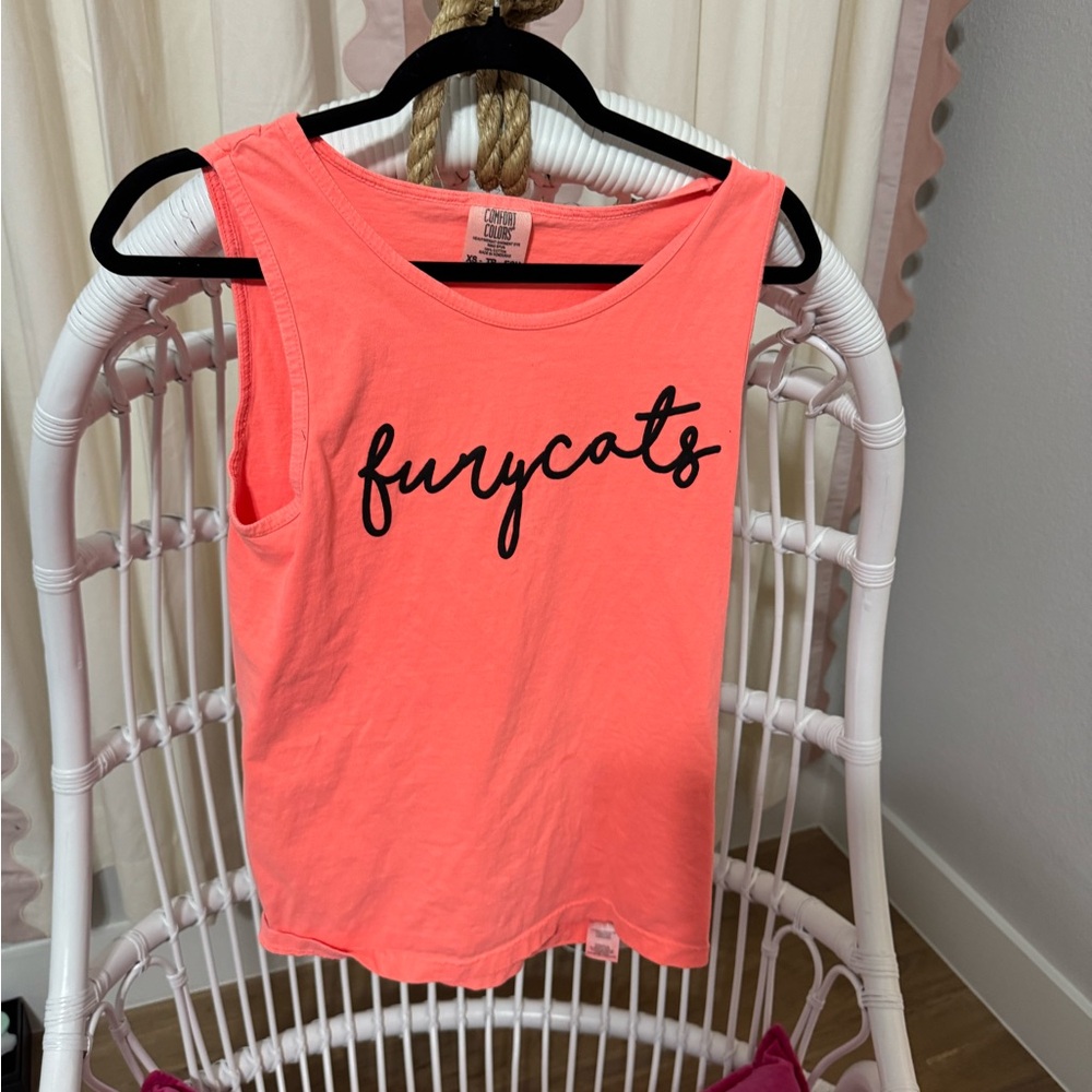 Furycats Coral Sleeveless Tee